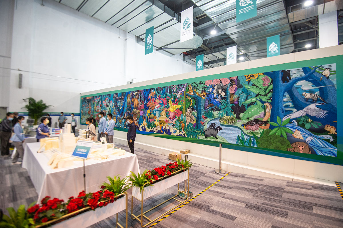 2021年10月9日,昆明,《生物多样性公约》缔约方大会第十五次会议新闻
