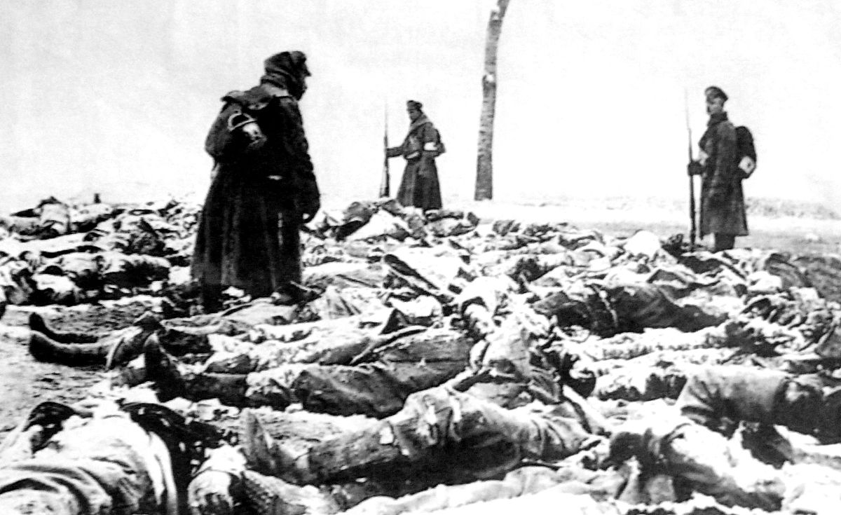 world war i 1914 1917. russian front after the battle. the terri