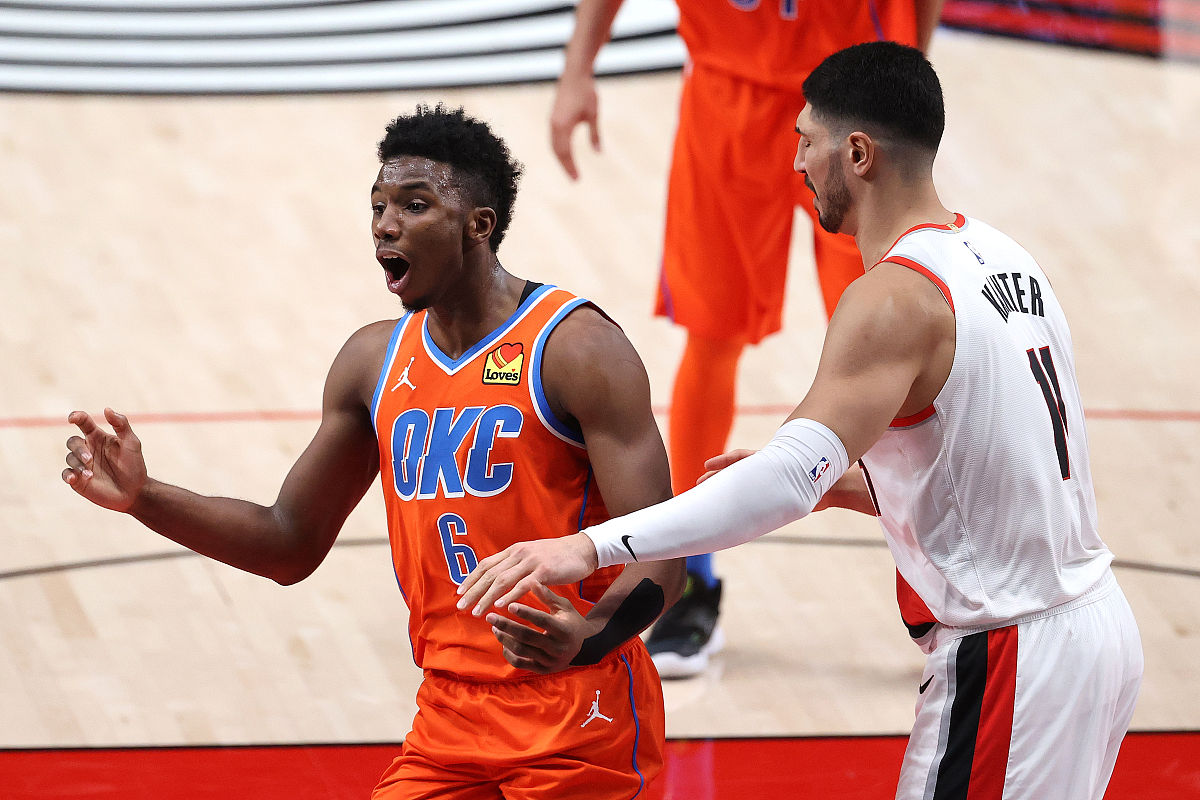 portland, oregon - january 25: <strong>h</strong>amidou diallo #6 of the oklahoma