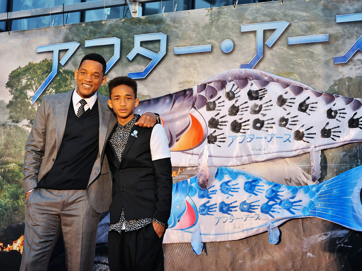 2013年5月1日讯,东京,5月1日,电影《重返地球》(after earth)日本首映