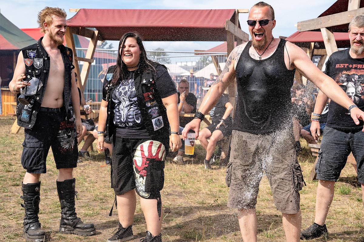 当地时间2018年8月1日,德国瓦肯,当地举办瓦肯露天音乐节(wackenopena