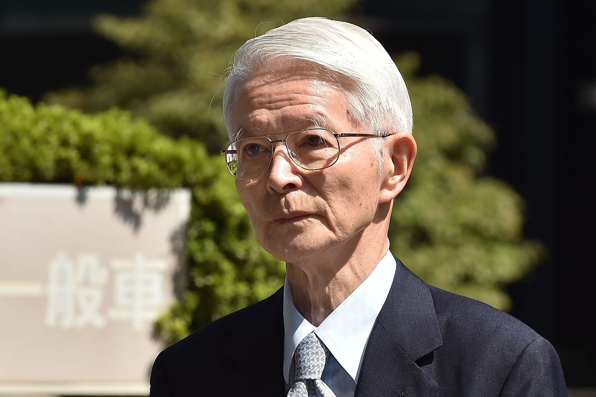 当地时间2019年9月19日,日本东京,东京电力公司前董事长胜俣恒久抵达