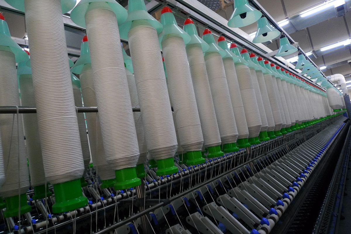 德国迈耶针织大圆机的下布流程