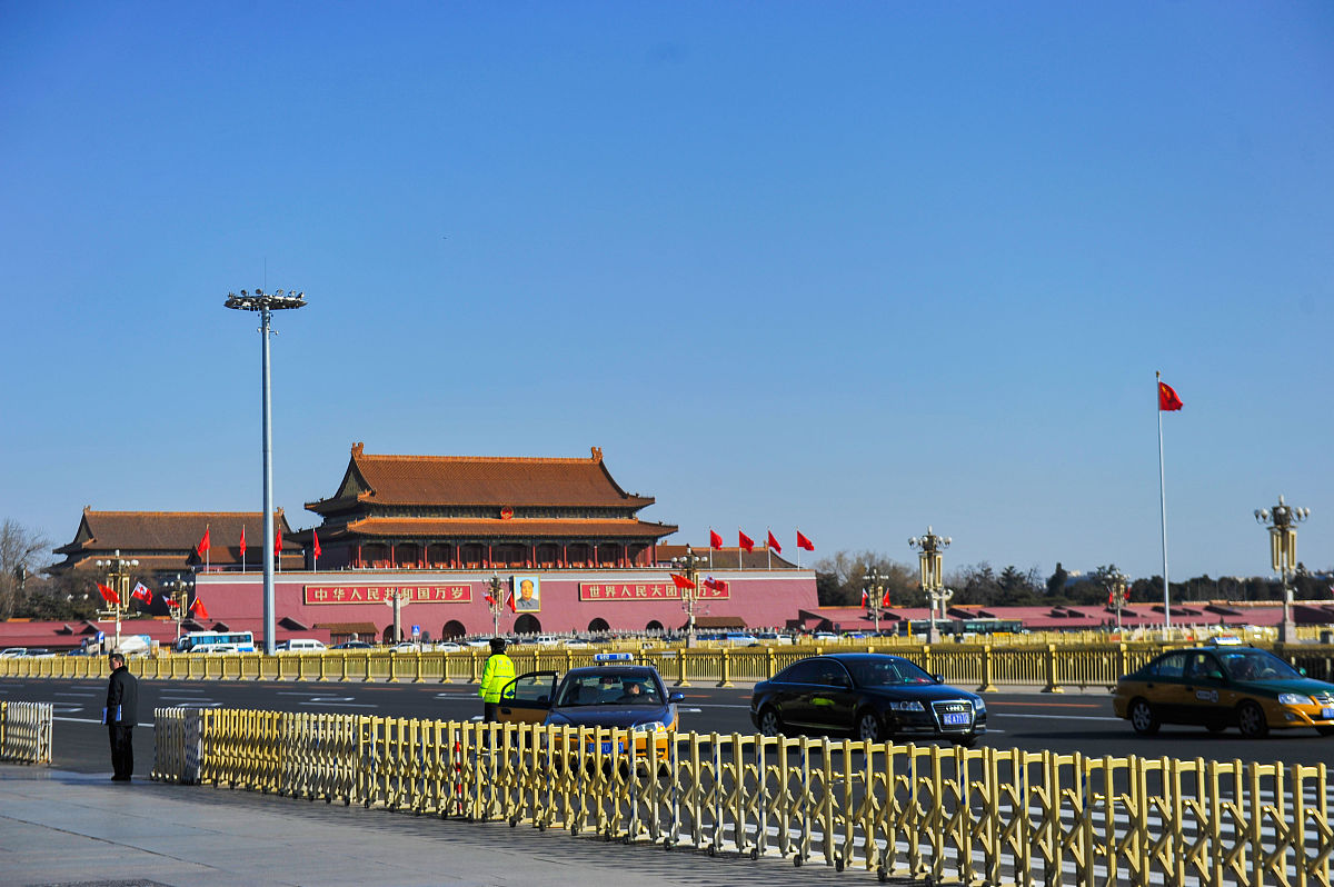 2018年3月1日,北京上空现美丽蓝天.