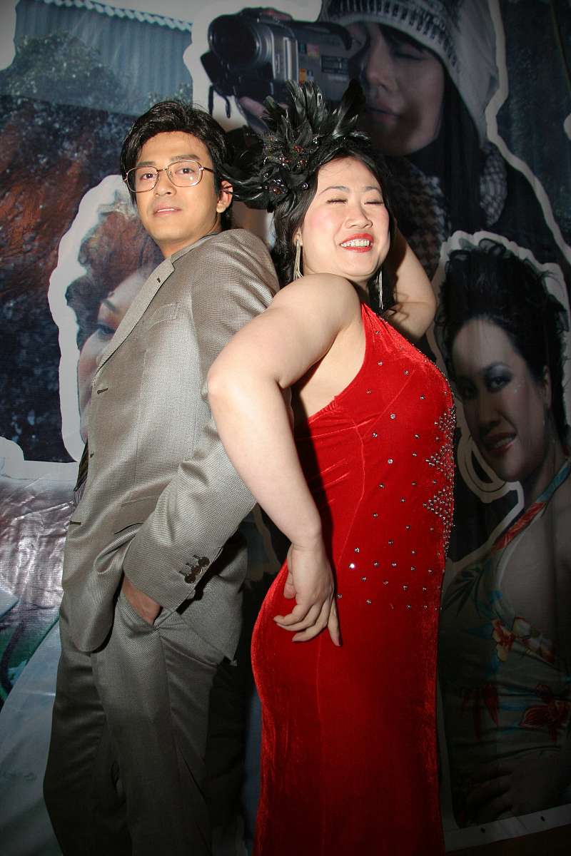 2008年12月26日,杭州,电影《a面b面》热拍.芙蓉姐姐  陈晓东+++_+++a