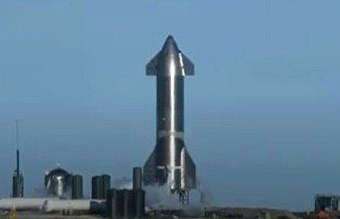(视频截图)当地时间2020年12月8日,美国德州boca chica,美国太空探索