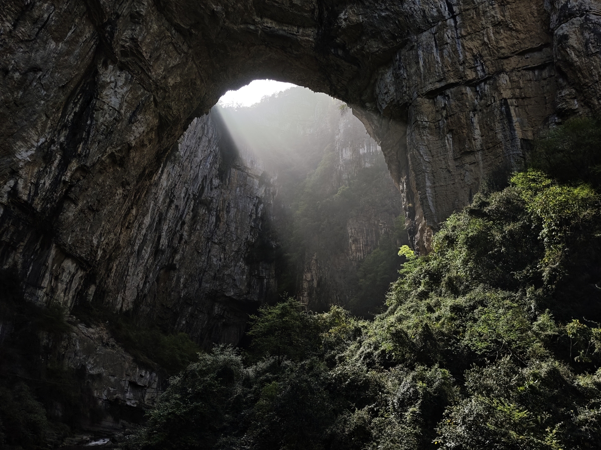 天坑天生三桥风景区从开始到结束怎么玩介绍一下吧