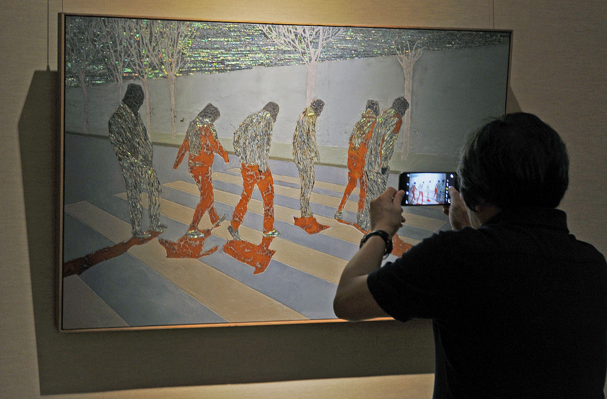2016年7月17日,福州,2016福州国际漆艺双年展在福州朱紫坊历史文化街