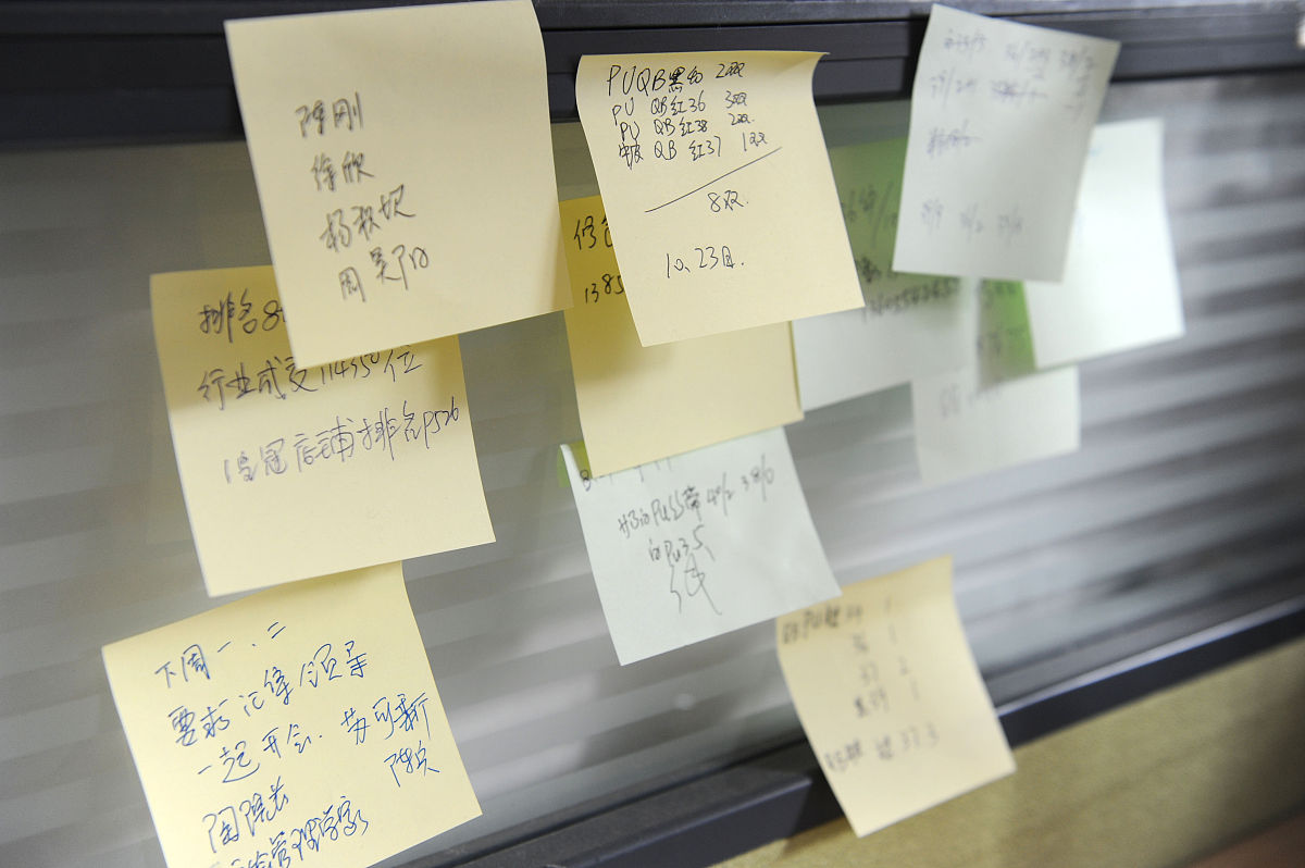 2015年11月10日,安徽淮南,淘宝小店店主王锦荣组织员工加工公主服饰,