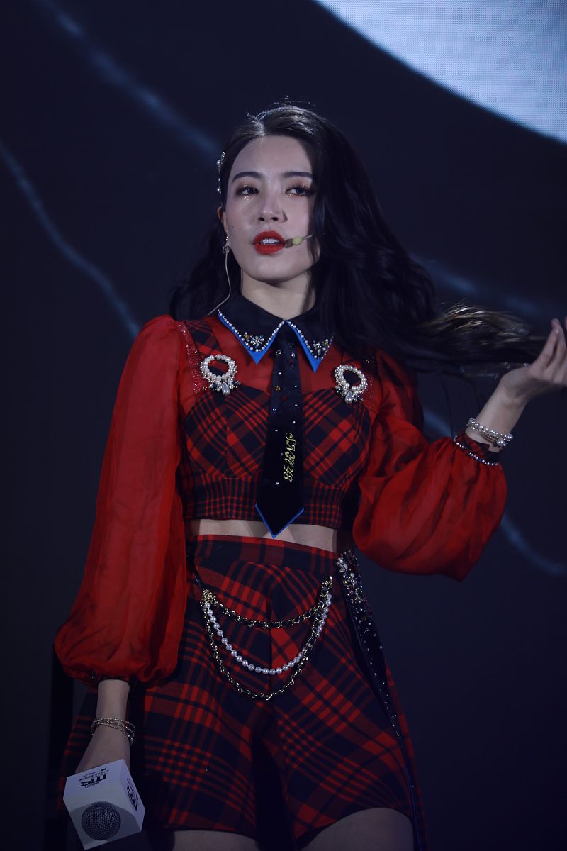 2020年12月24日,上海,明星现身ms上汽r汽车迎新演唱会 .snh48