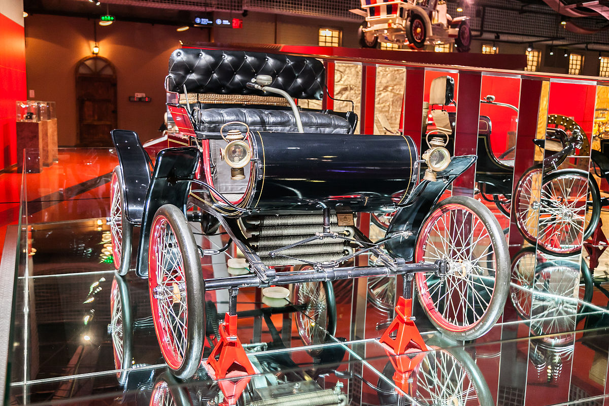 2020年5月25日,北京,美国奥兹莫比尔r型汽车(1902年).