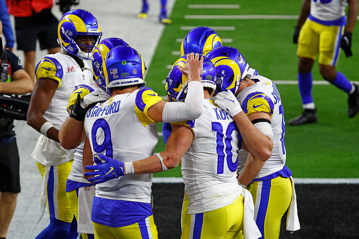 inglewood, california - february 13: cooper kupp #10 of the los 