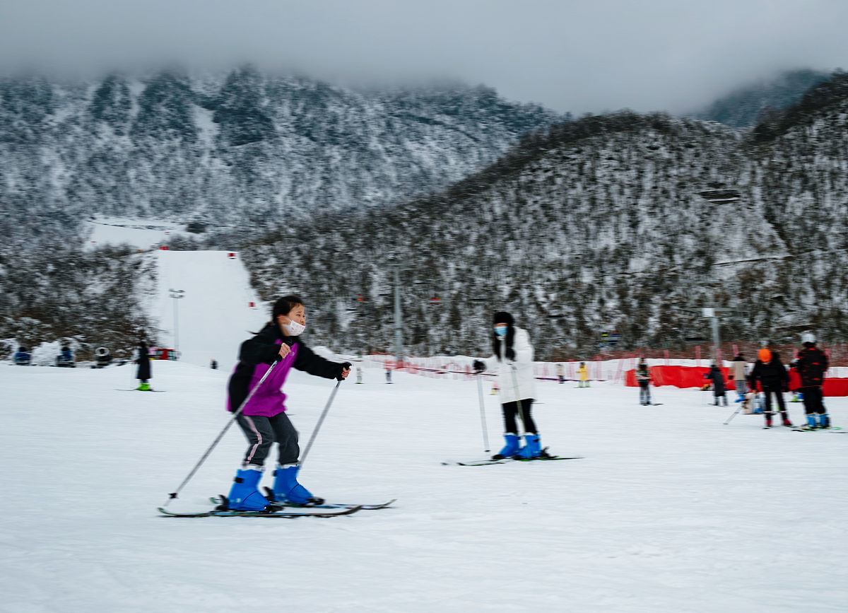 2022年1月11日,成都,西岭雪山.(如若下载使用,请务必署名:红星新闻 陶