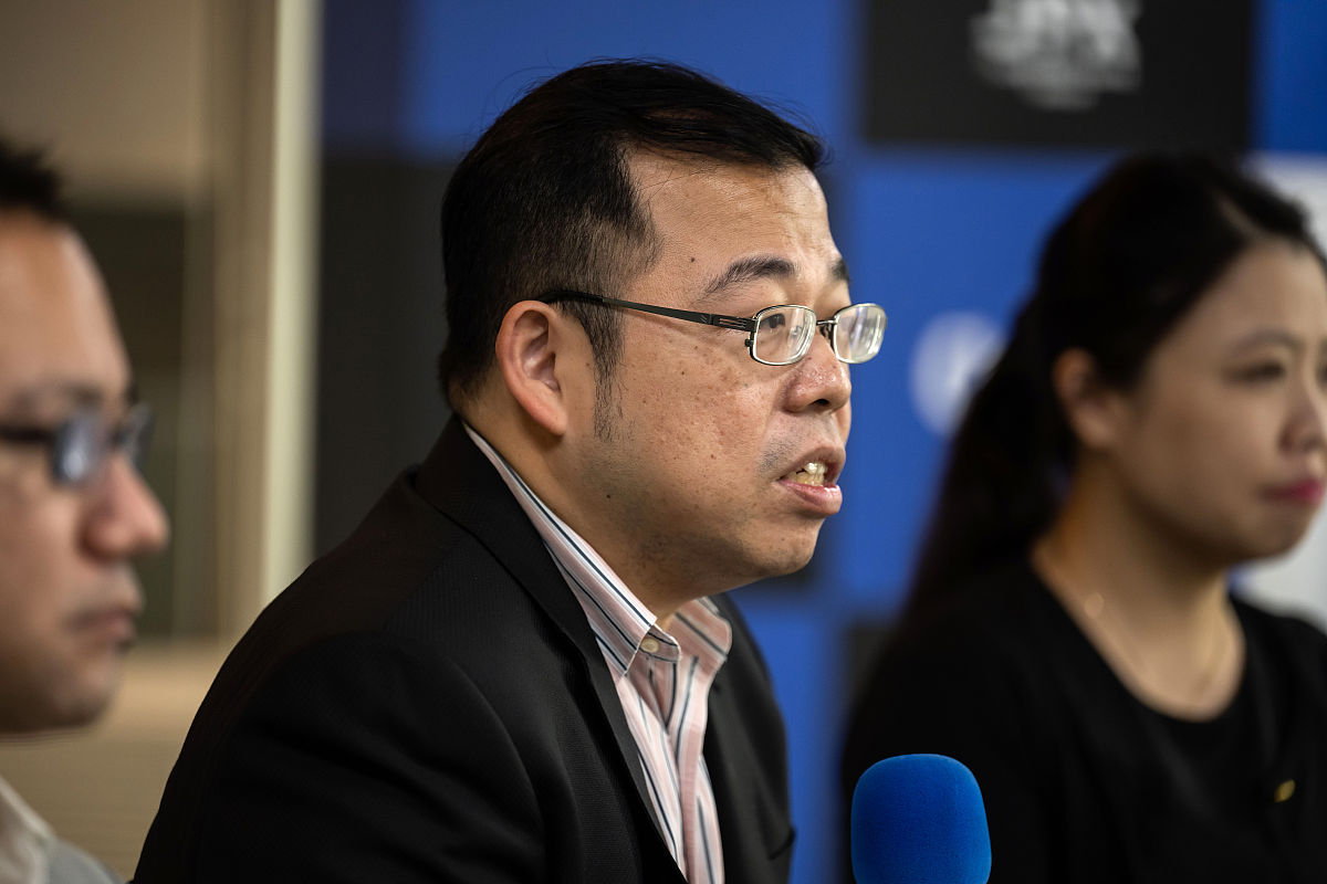 2021年3月30日,初创公司appier首席执行官chih-han yu在台北出席新闻