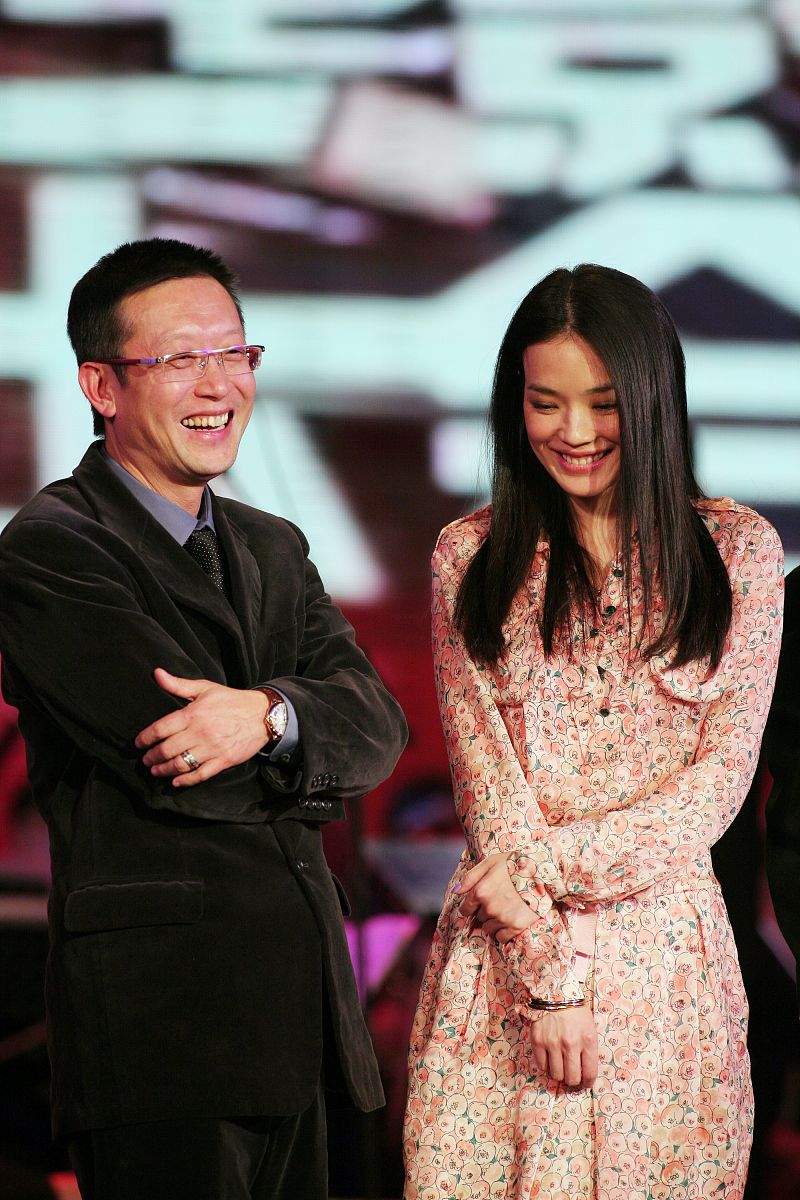 2009年1月13日,北京,爱情大片《游龙戏凤》举行官网启动仪式.刘伟强 