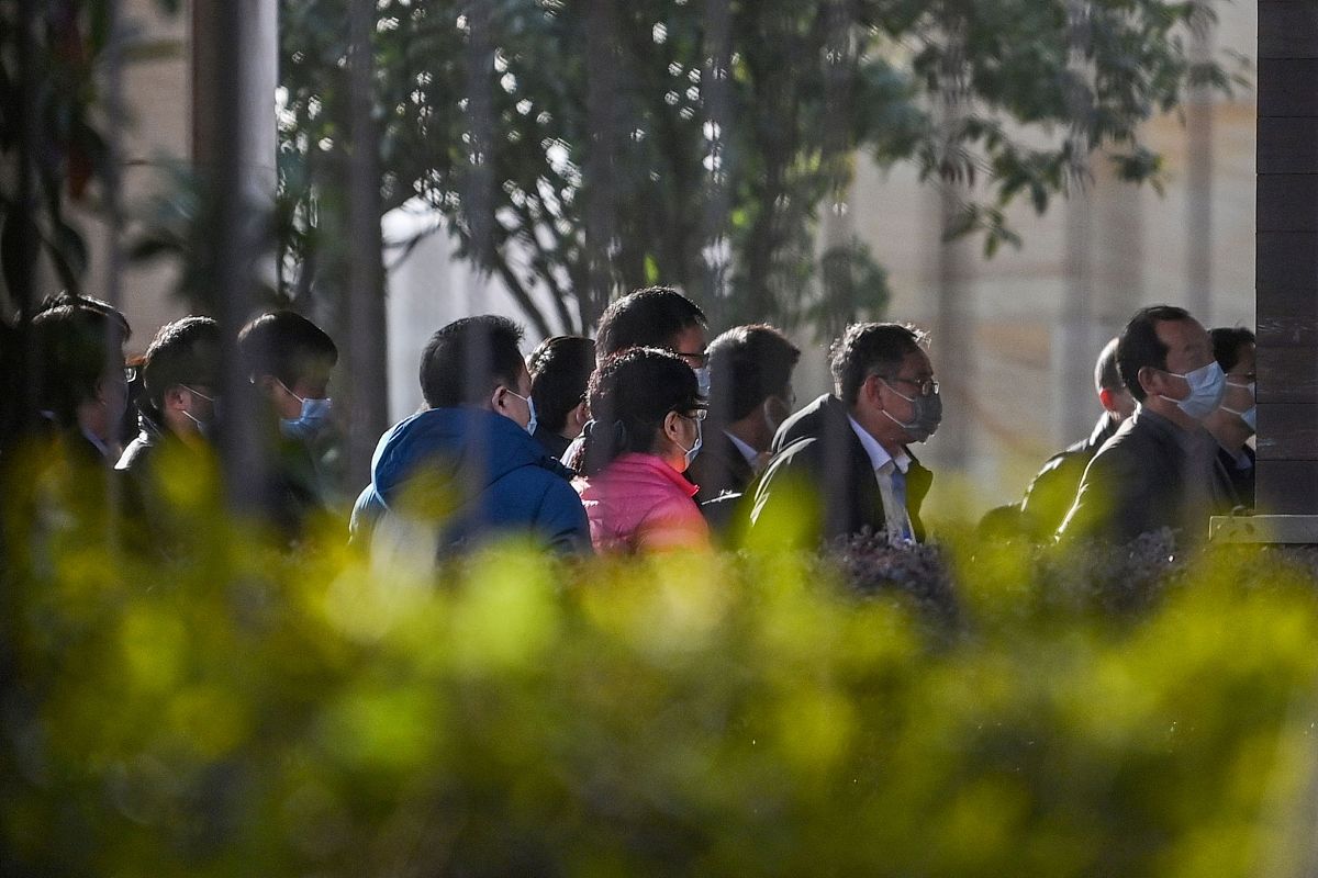 2021年1月29日,湖北武汉,中国方面的有关人员已经抵达世界卫生组织病