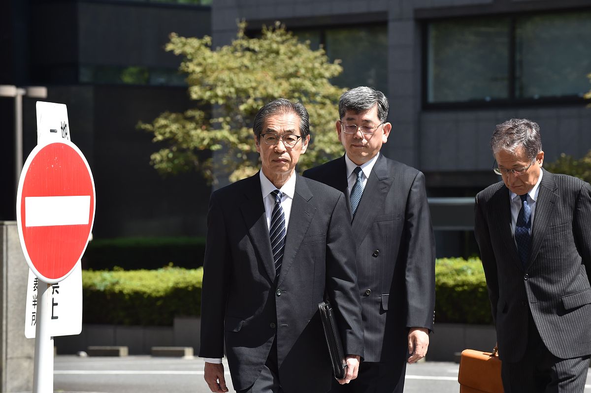 当地时间2019年9月19日,日本东京,东京电力公司前副社长武黑一郎抵达