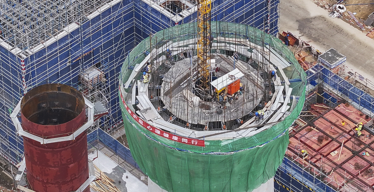 核电站穹顶拼装摘要