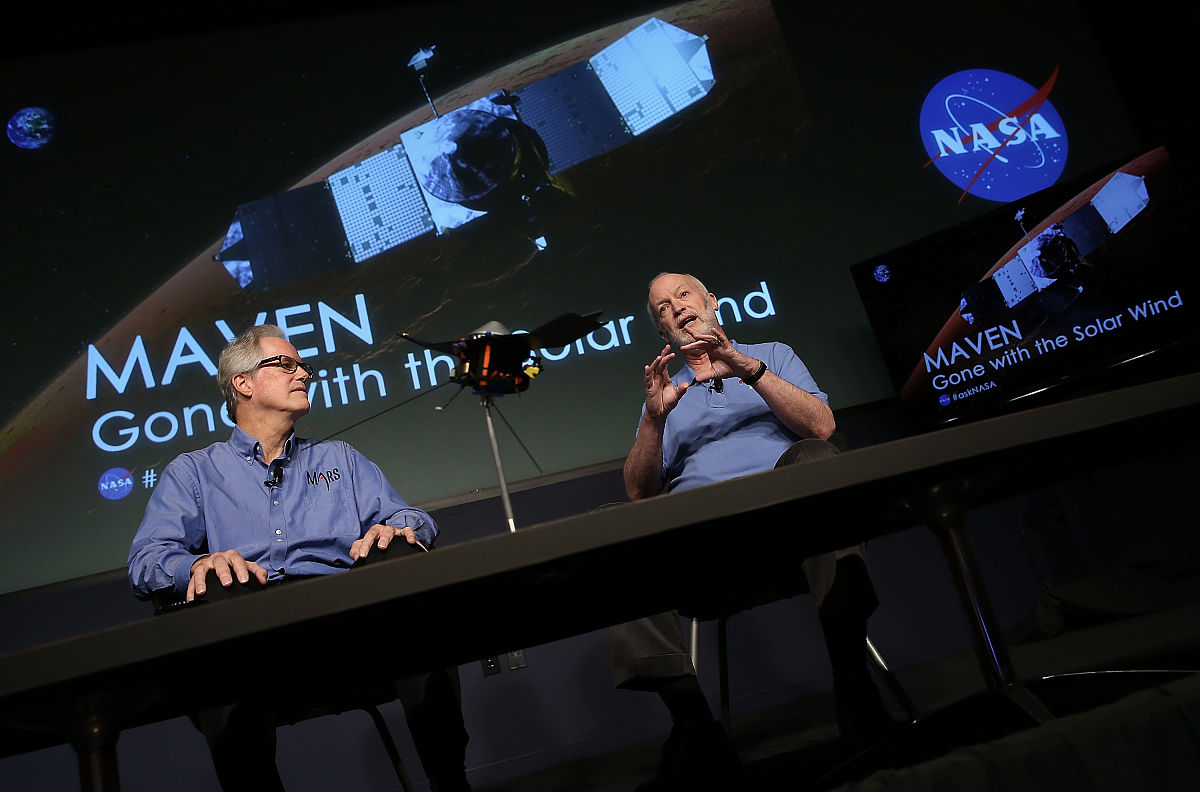宇航局(nasa)发布了"火星大气与挥发物<strong>演化</strong>"探测器(maven)最新成果