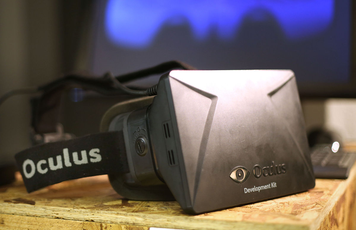 当地时间2014年3月26日,英国伦敦,dk1 oculus rift耳机.facebook25日