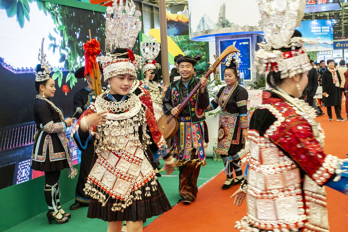 2018年11月17日,上海,2018中国国际旅游交易会(旅交会),贵州旅游参展