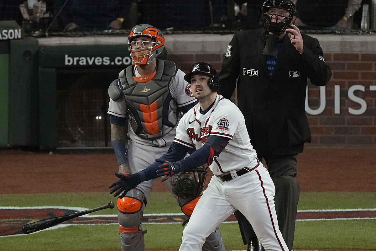 2021年10月31日,美国,2021mlb世界大赛g5,亚特兰大勇士vs休斯顿太空人