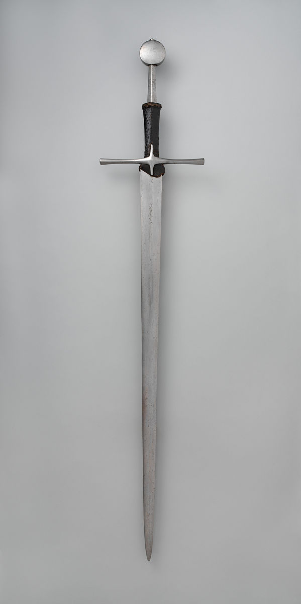 hand-and-a-half sword, european or possibly english, 15th centur