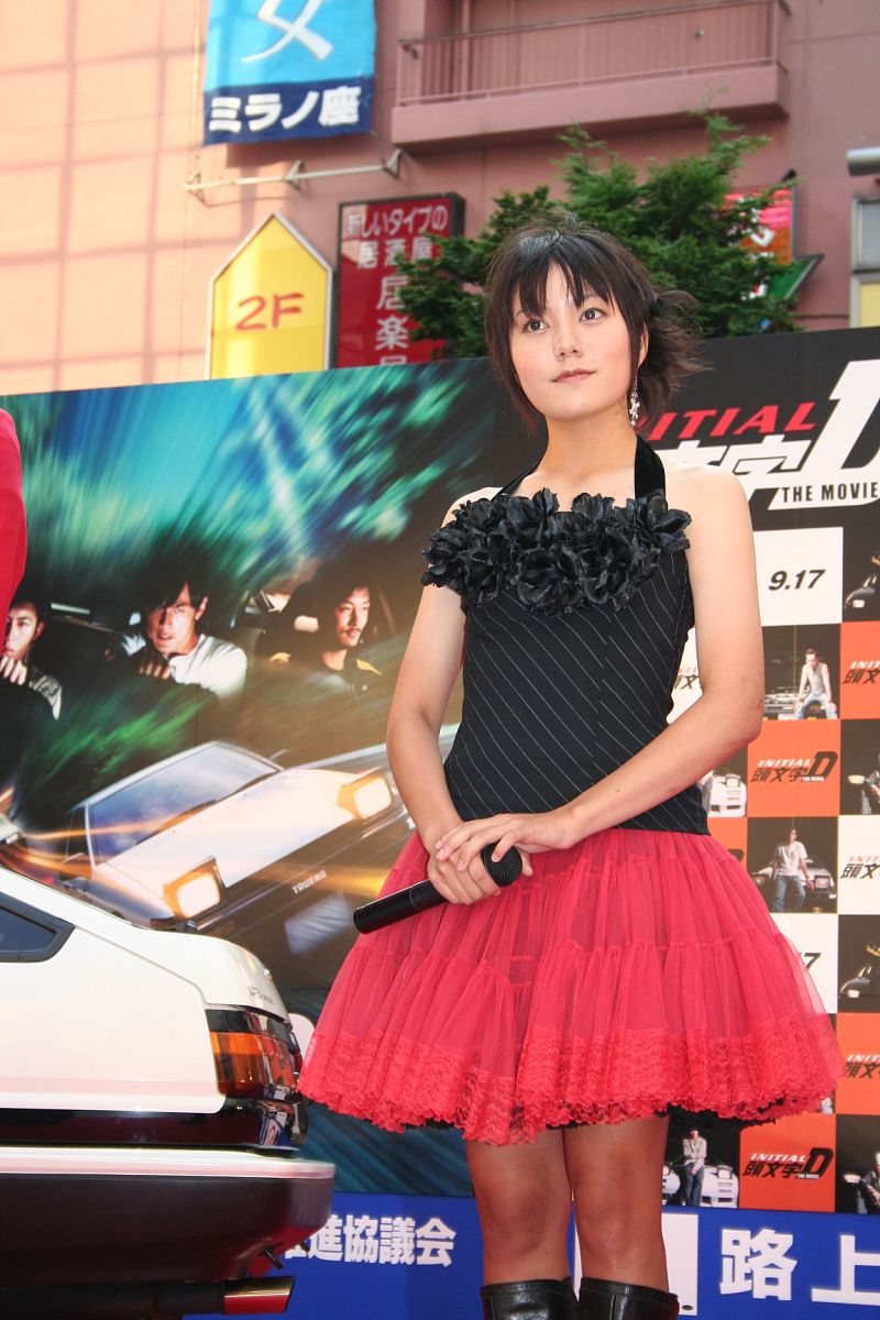 2005年8月29日,日本东京,电影《头文字d》举行首映礼.铃木杏+++_+++头