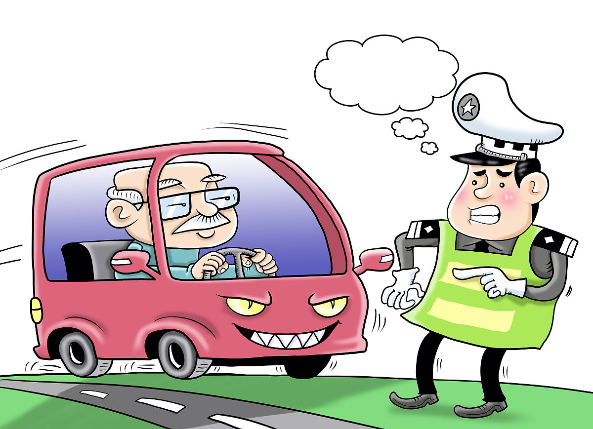 漫画:老年代步车乱象频发 如何破解老年人出行难题?