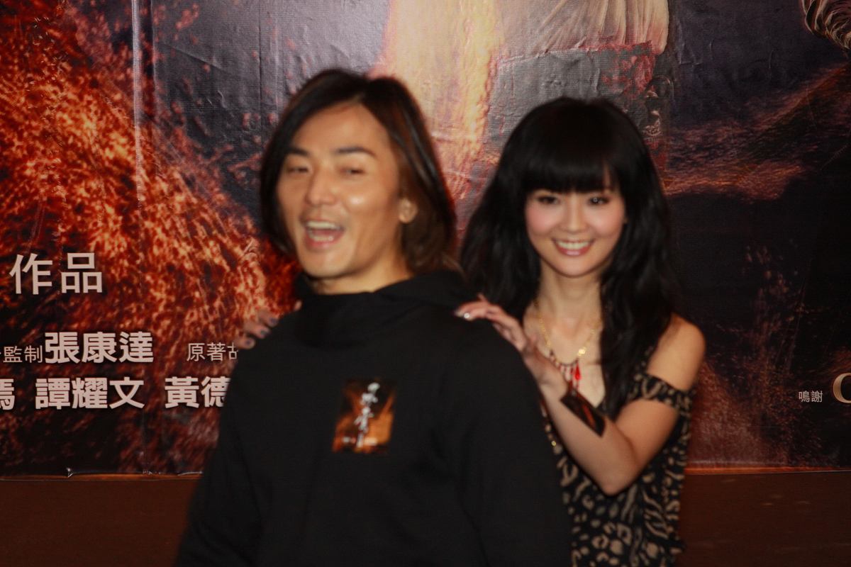2009年12月15日,香港,电影《风云2》"英雄夜宴".郑伊健 阿sa(蔡卓妍) 