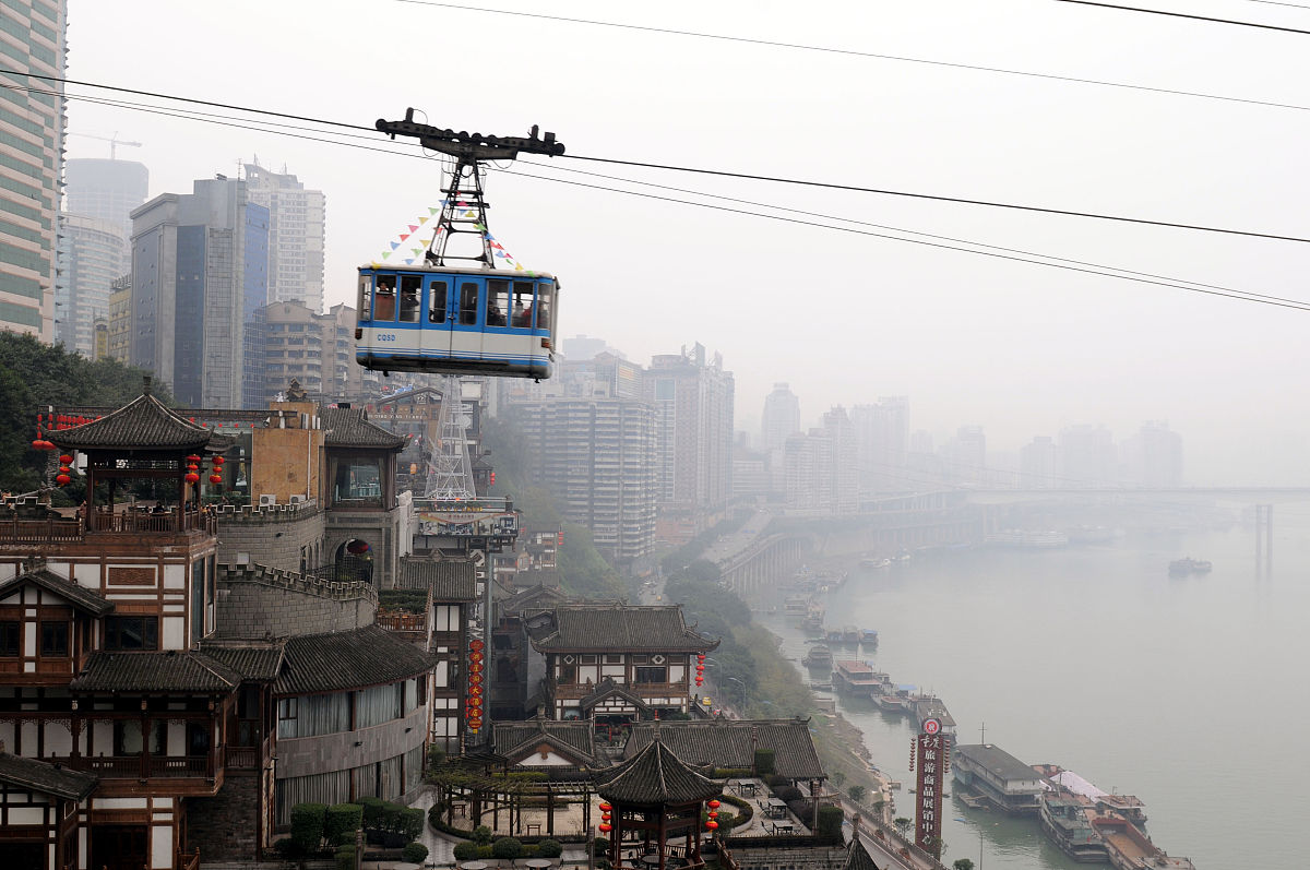 重庆解放碑 洪崖洞 嘉陵江索道 旅游攻略