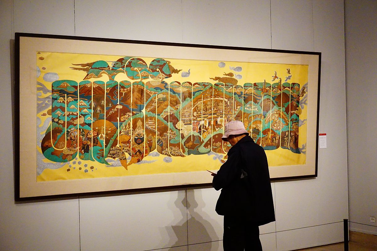 中国画的创新之路：岩彩画的引入与当代表达