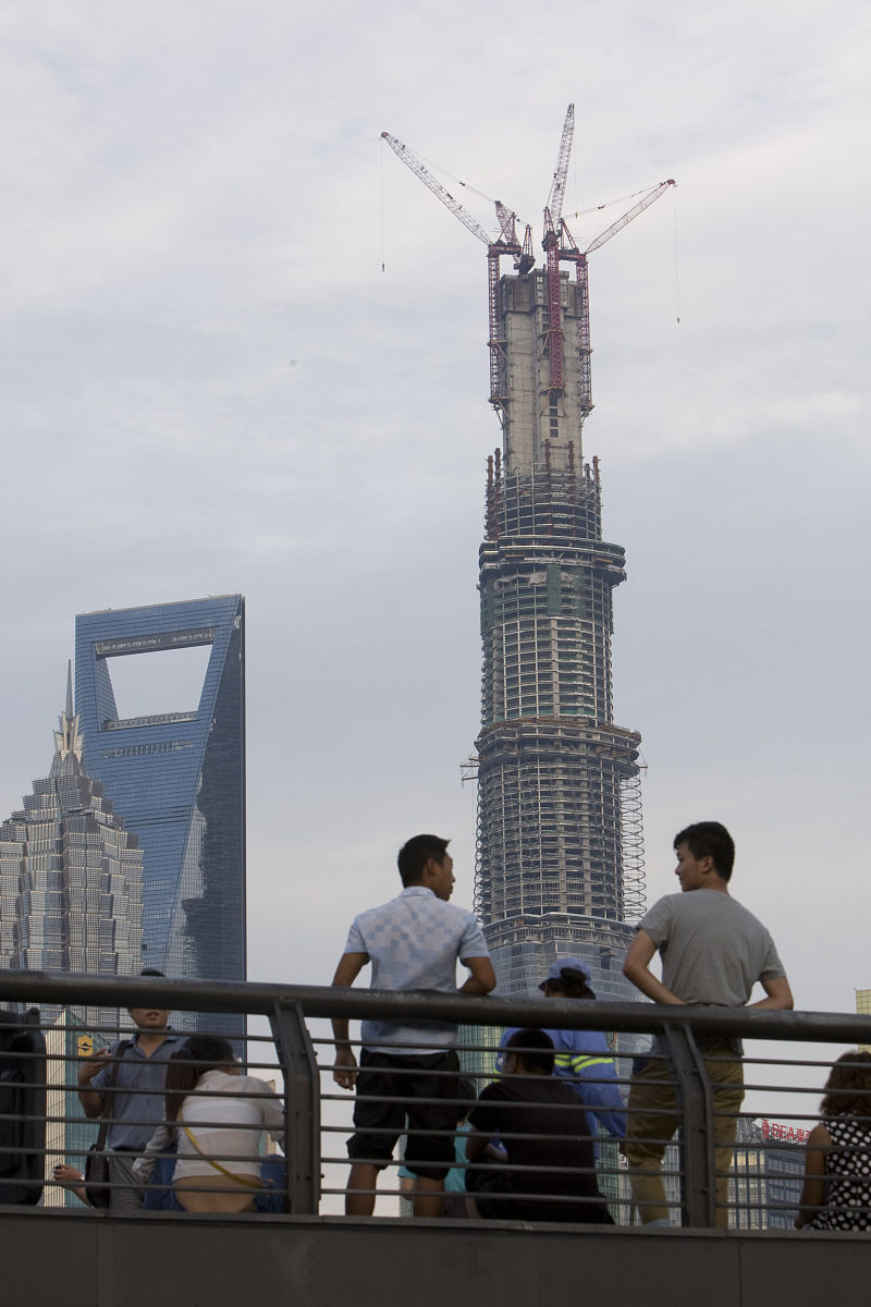 上海中心大厦造楼机工作原理揭秘