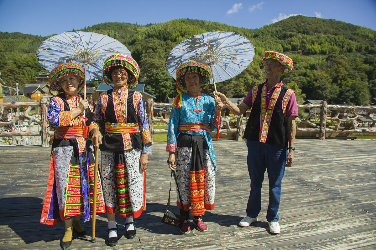 2021年9月25日,湖南邵阳,隆回县虎形山瑶族乡崇木凼村.