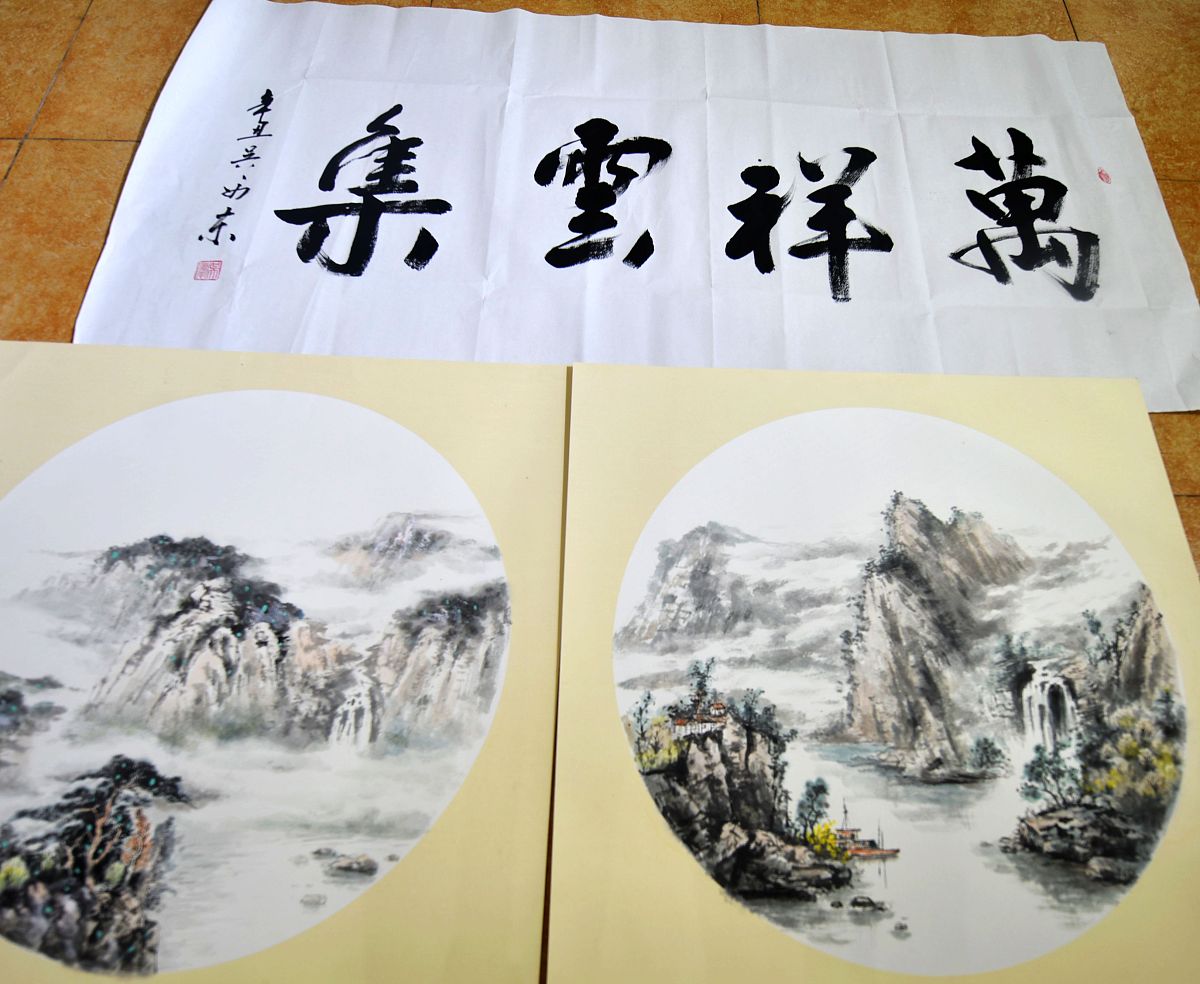 问一下在收藏名家字画中横幅、四条屏、侧页、手卷等是山水画带篆书和楷书及隶书贵还是山水画带楷书草书贵那一种更值得我们收藏更有价值