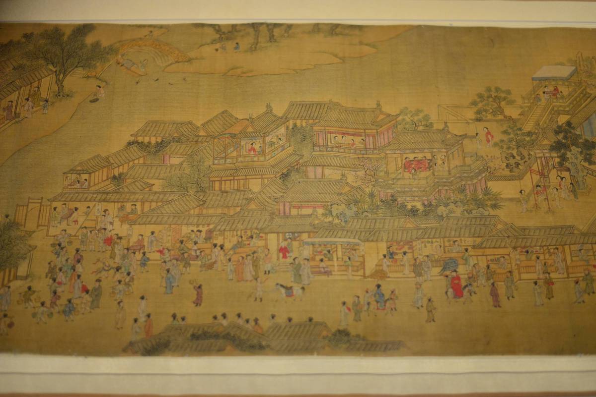 2026年3月26日,北京,中国国家博物馆展出明代《南中图
