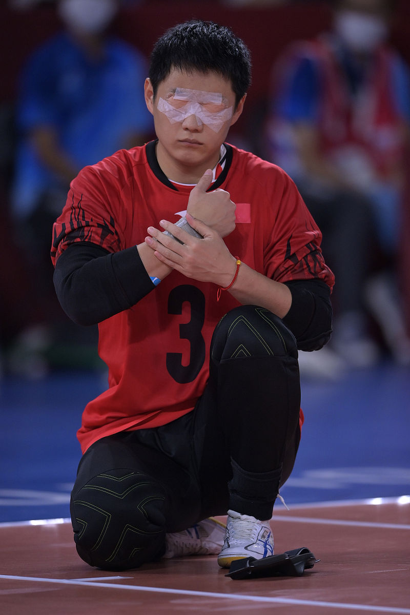 2021年9月2日,日本,2020东京残奥会男子盲人门球半决赛,中国8-1美国.t