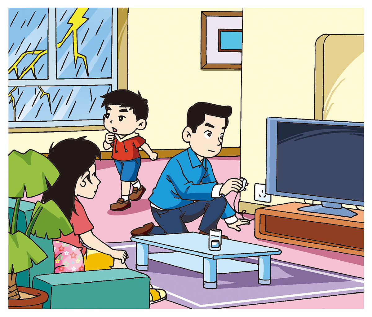 幼儿雷雨天安全指南：室内外注意事项
