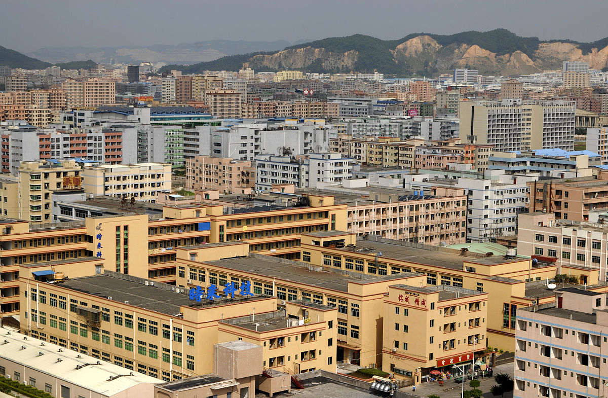 2008年11月09日,广东省东莞市长安镇.长安镇的工业区
