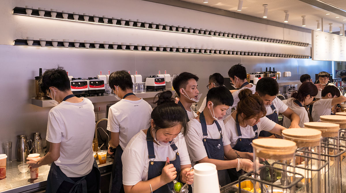 时尚茶饮经济效应项目产生的总值