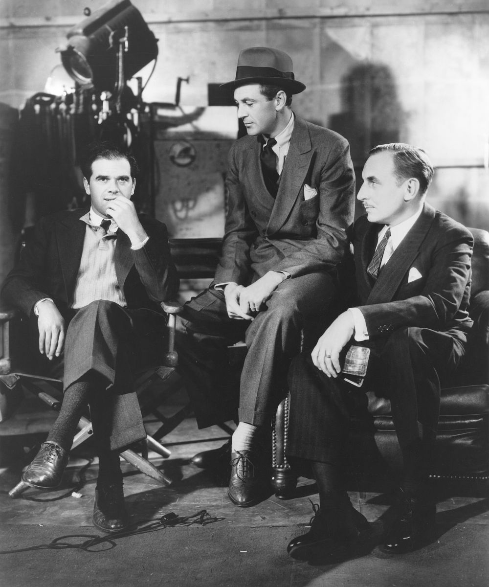 american actors gary cooper and irving bacon with sicilian-born 