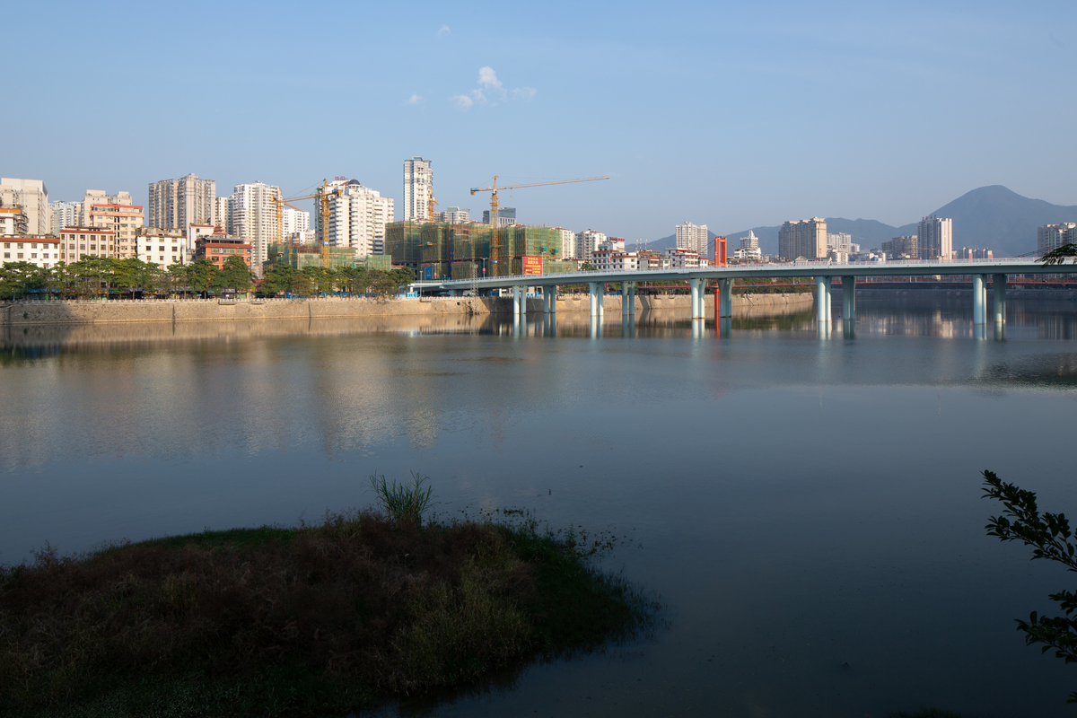 2018年2月19日,福建安溪,县城街道景观.