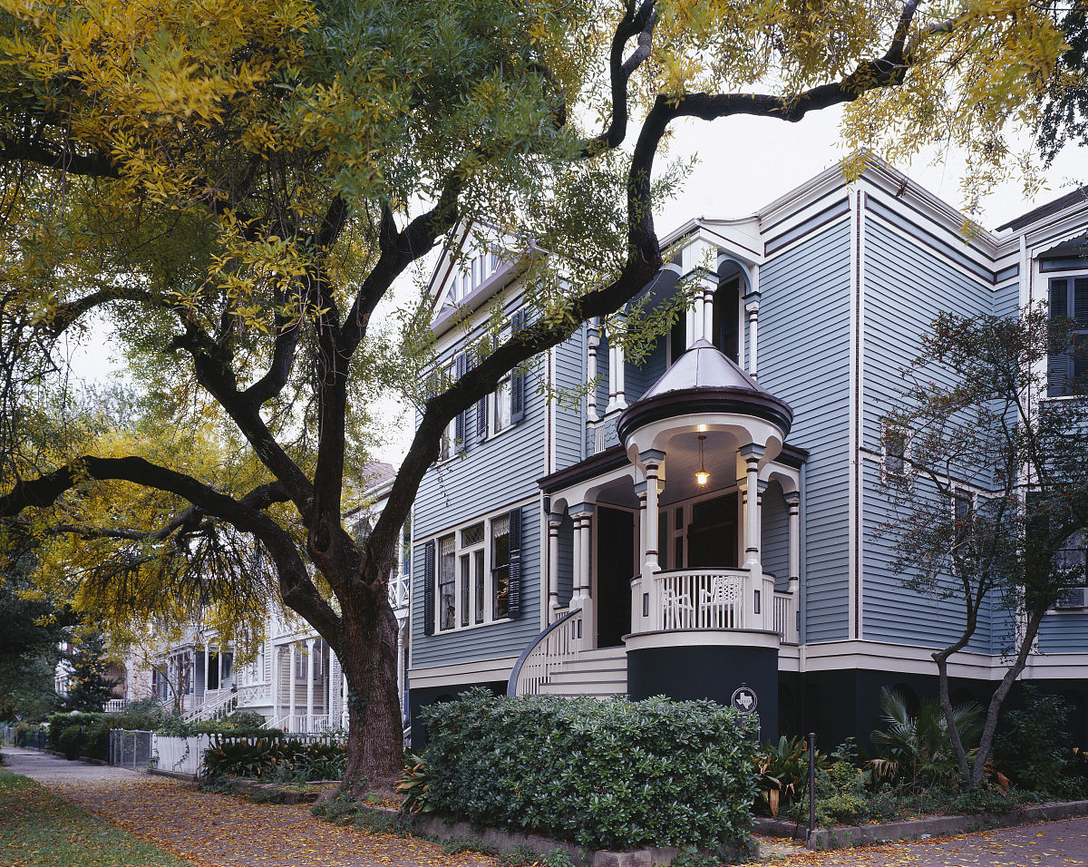 united states - september 03:  neighborhood in galveston, texas 