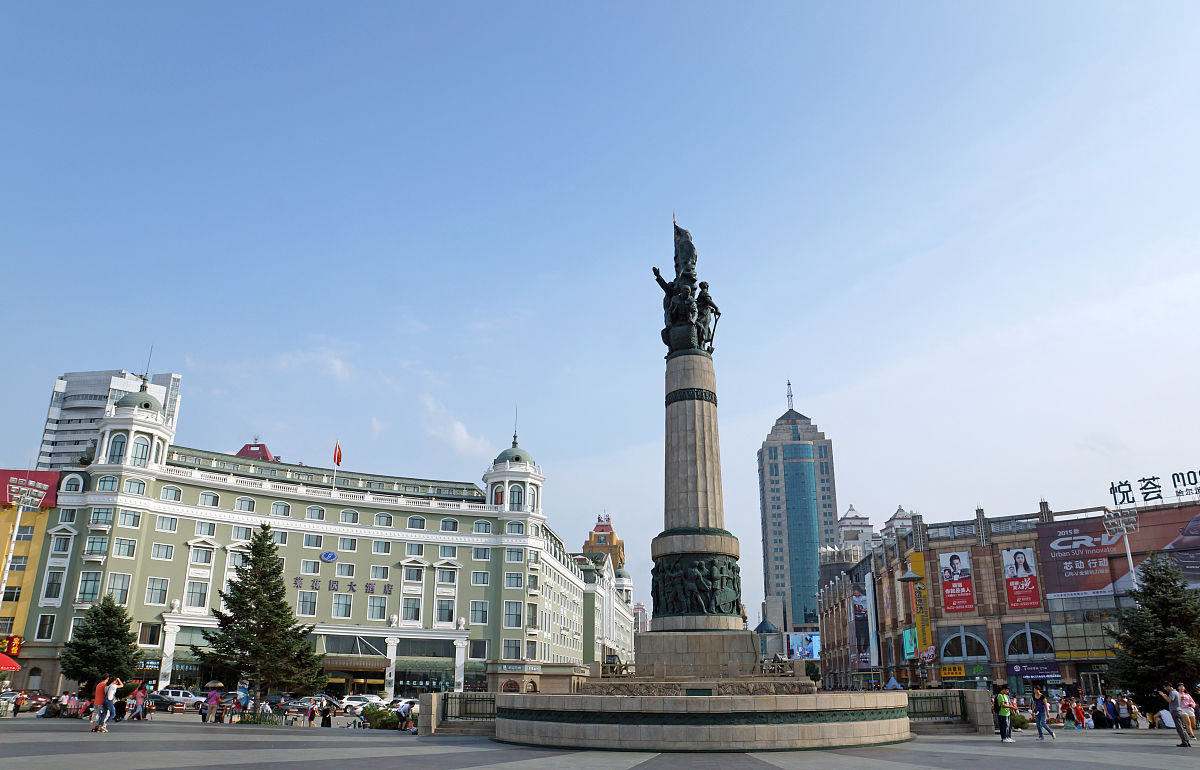 2015年8月,哈尔滨街景.