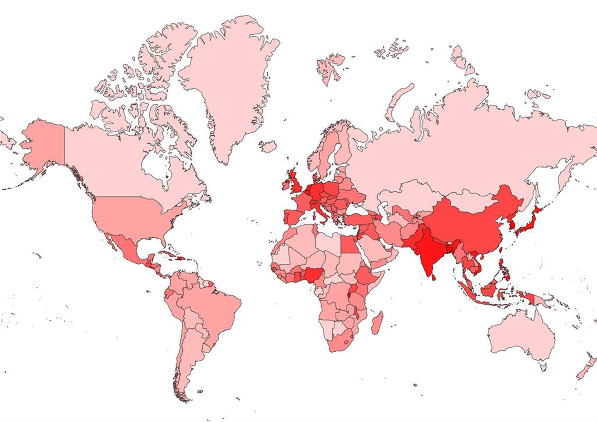 世界人口及面积一览表世界人口和面积最多的国家排名