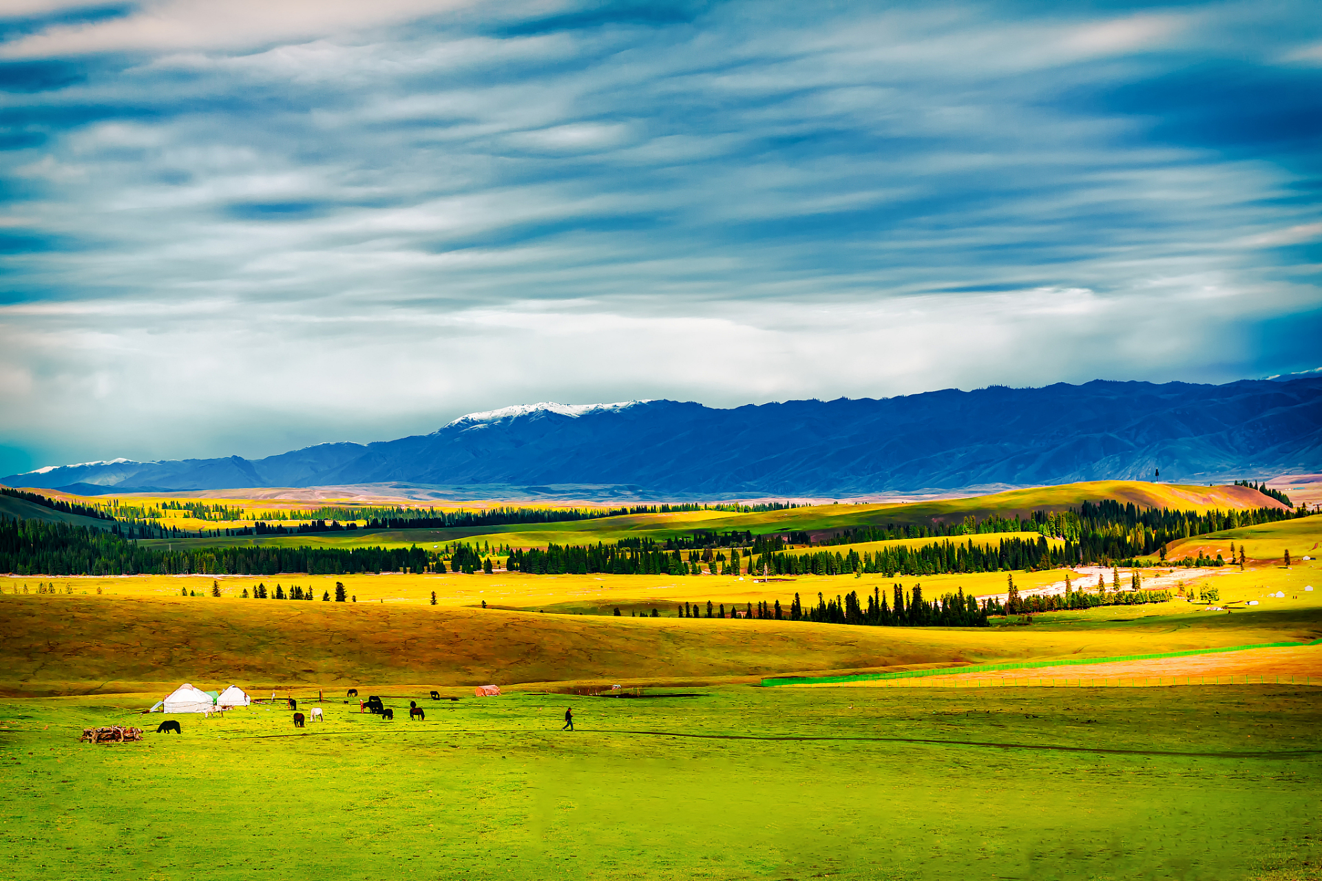 奇遇那拉提#新疆那拉提草甸草原是中国著名的自然旅游景点之一,拥有