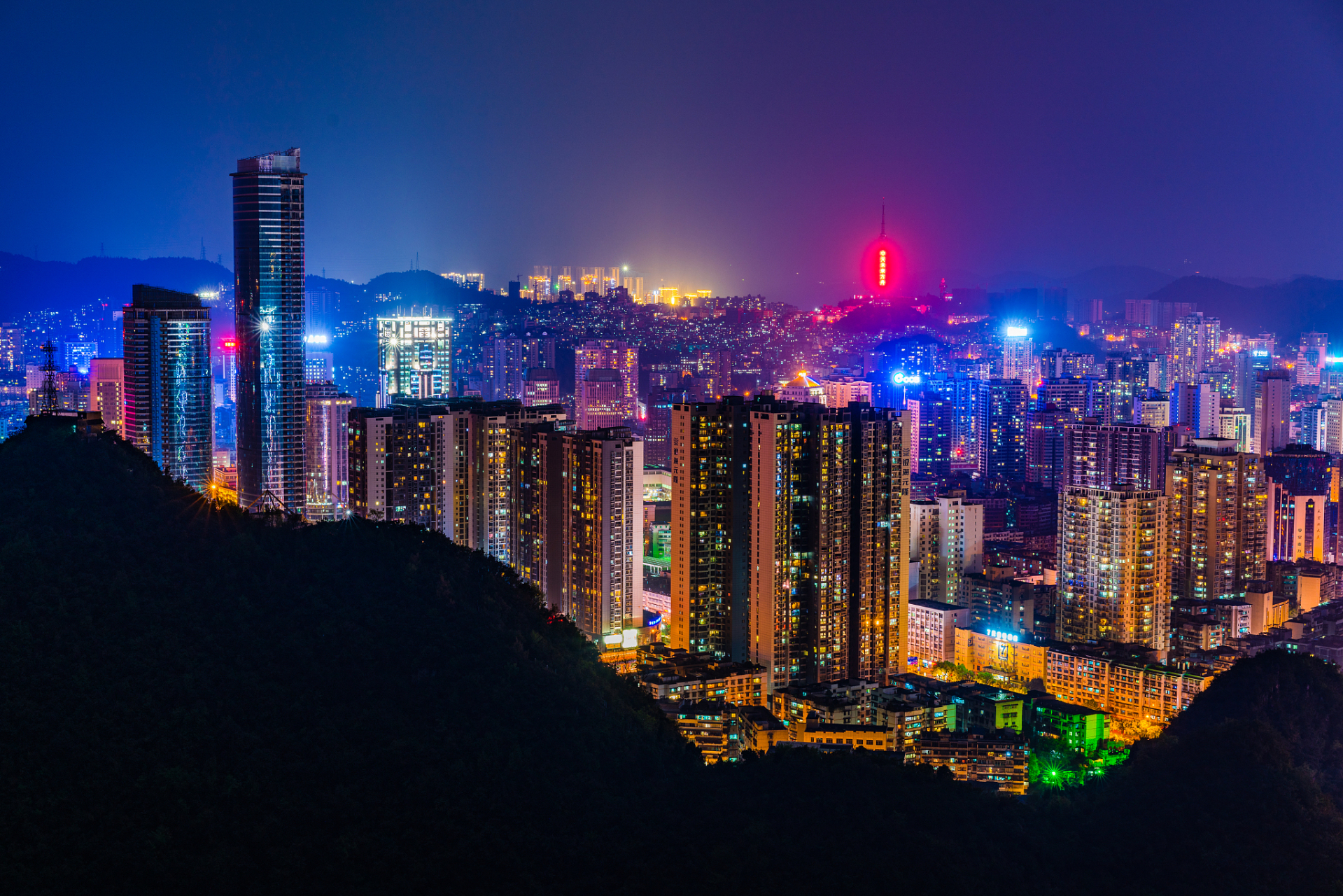 贵阳夜景图片真实图片图片