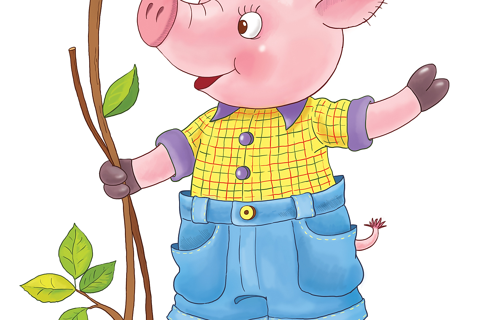 《三只小猪》讲述三只小猪建房子的故事,老三用砖石建造结实的房子,而