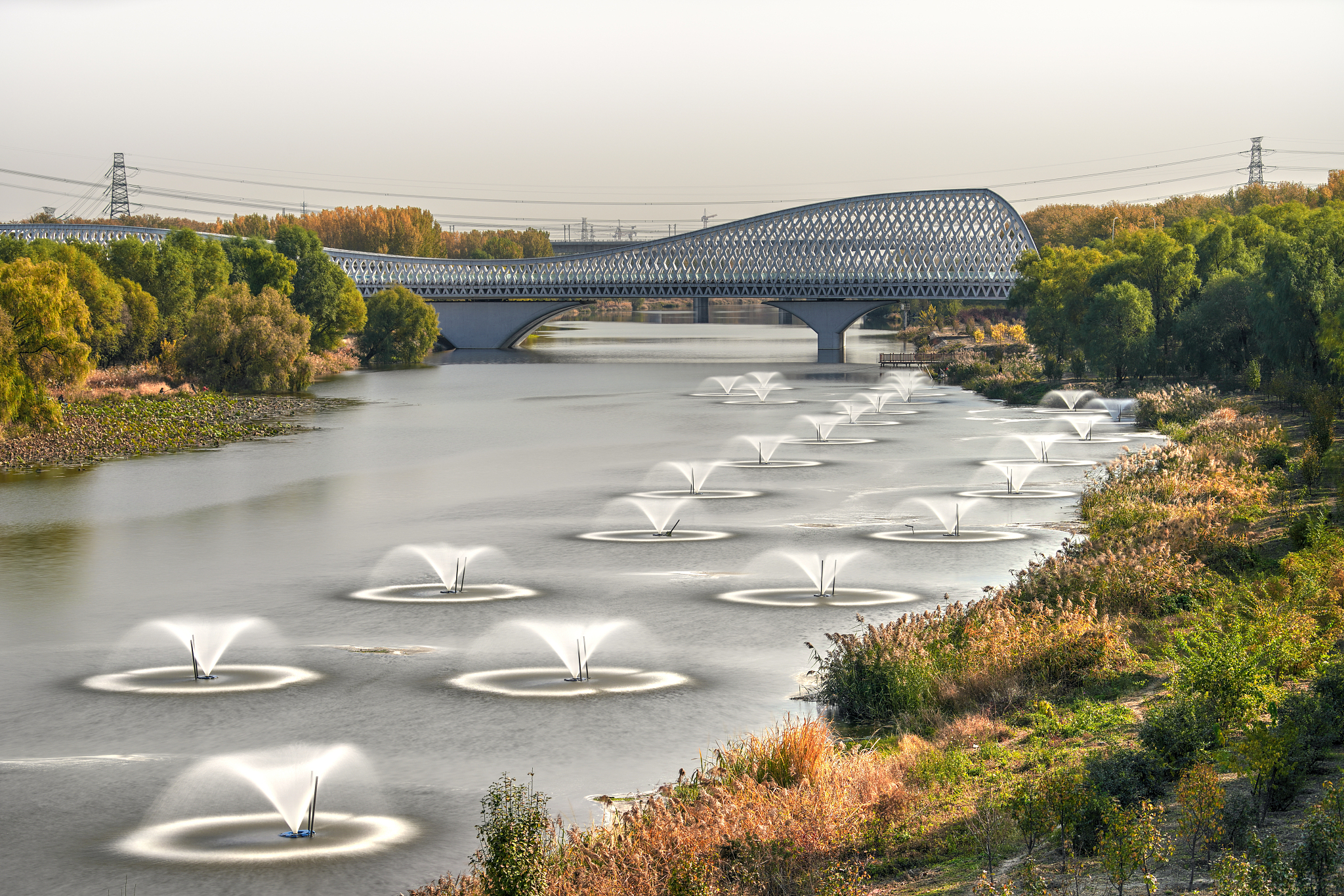 天津海河观光带,城市绿轴,两岸的美景如何欣赏