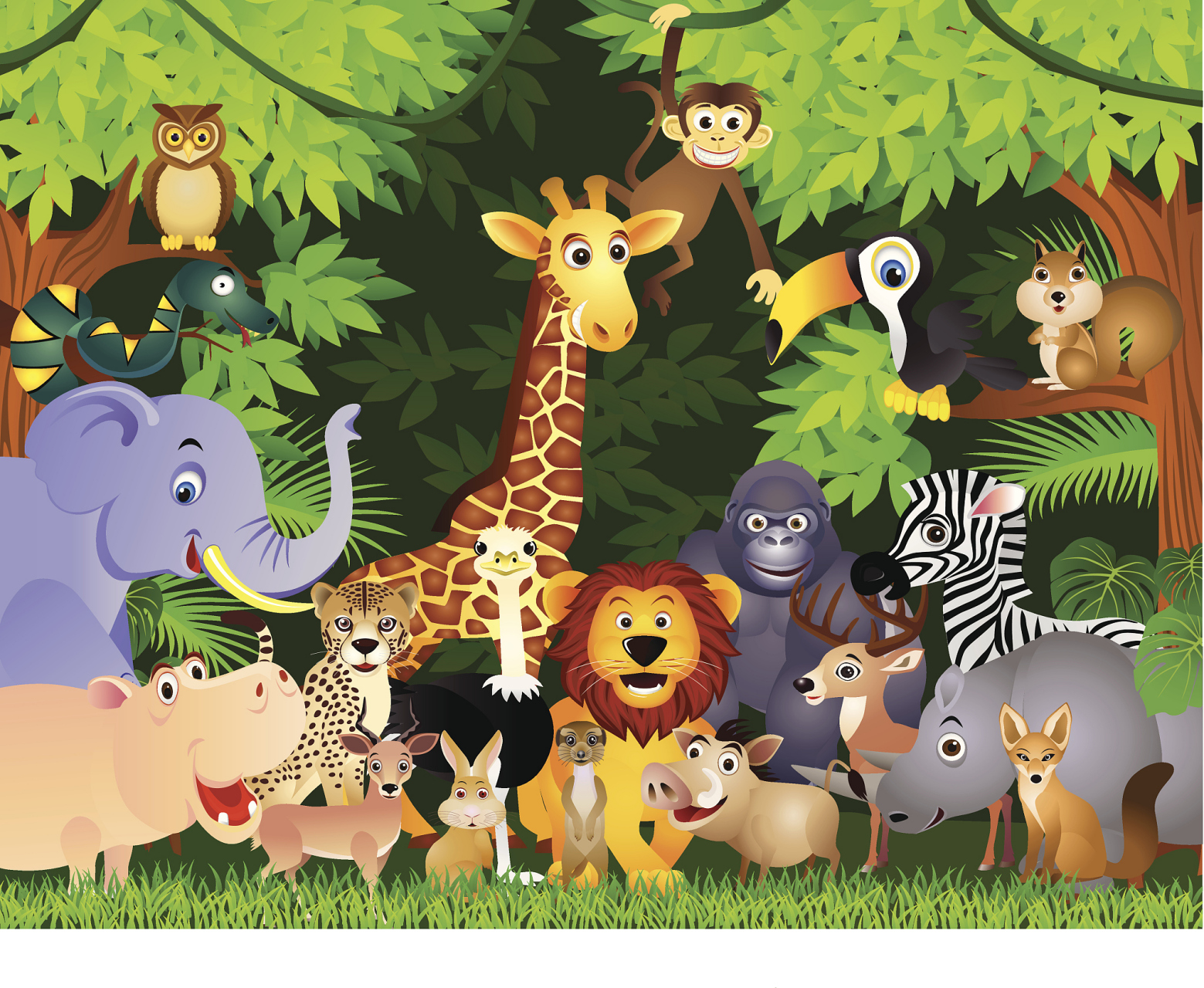 在宁静的夜晚,小狐狸欢欢为森林里的小动物们策划了一场派对.